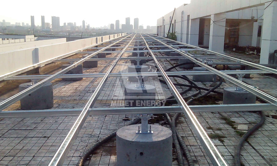large scale solar panel racking systems