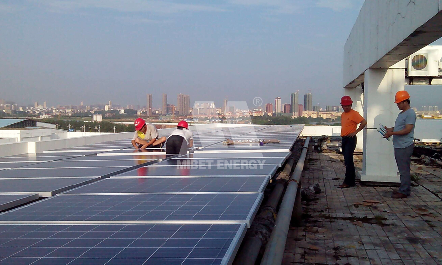 large scale solar racks
