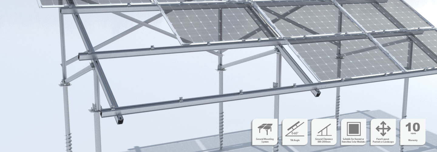 steel ground solar structure