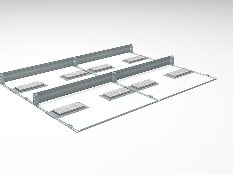 flat roof mounting system