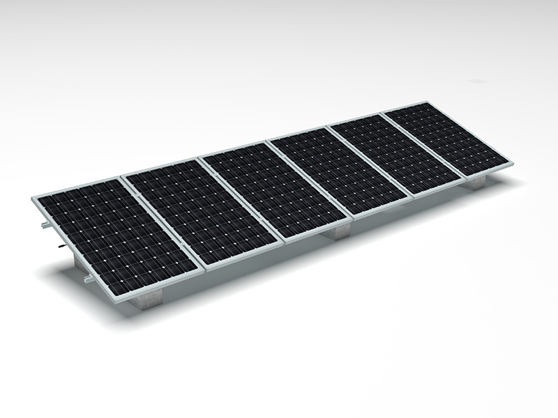 aluminum flat roof pv mounting system