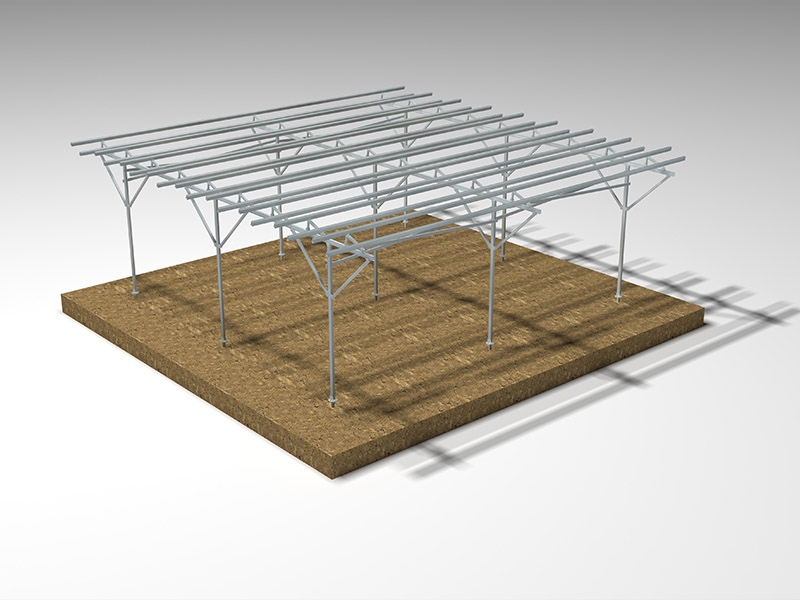 Agricultural Greenhouse Mounting System