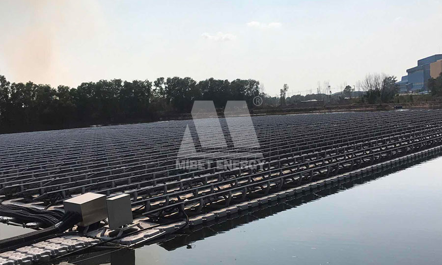 floating solar installation in Thailand